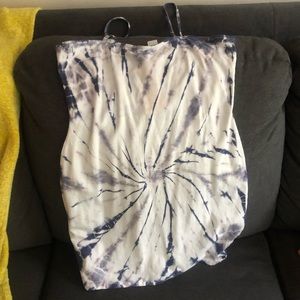 Tie dyed mini dress